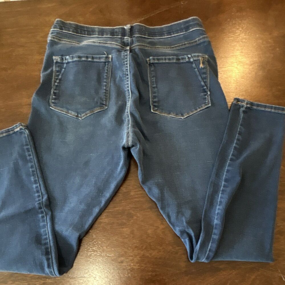 Vintage American Women's Skinny JeansBlue Mid Rise 5-Pocket MedWash Denim 14/32 - Picture 12 of 16
